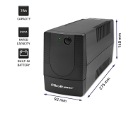 Qoltec UPS Line Interactive | Monolith | 650VA | 360W - 1180151 - zdjęcie 2